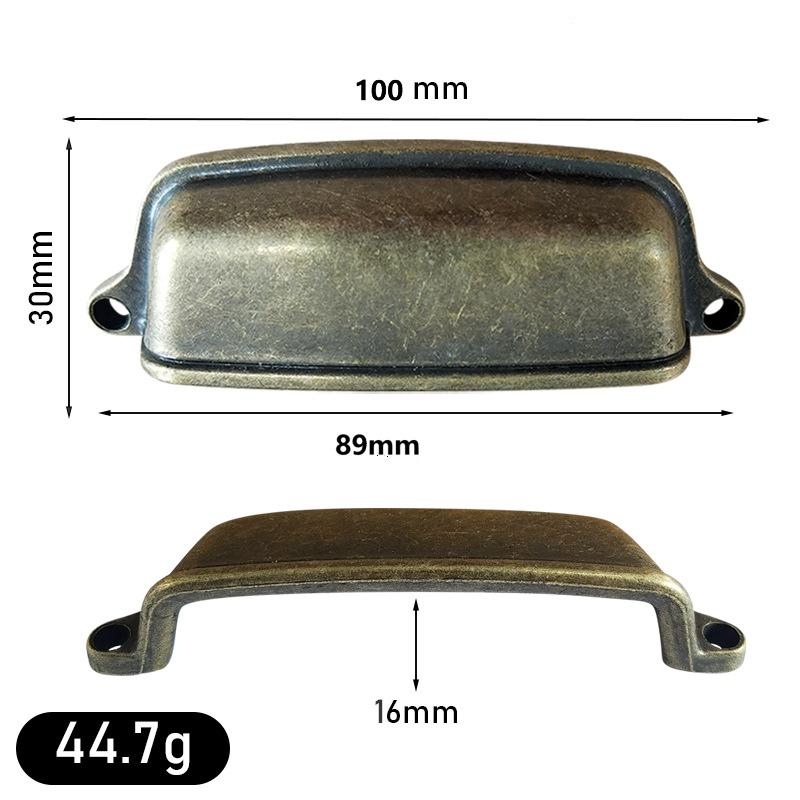 1PC  Antique Bronze/Black Shell Pull Handles Zinc Alloy Handles and Knobs Kitchen Drawer Cabinet Door Cupboard Furniture Knobs