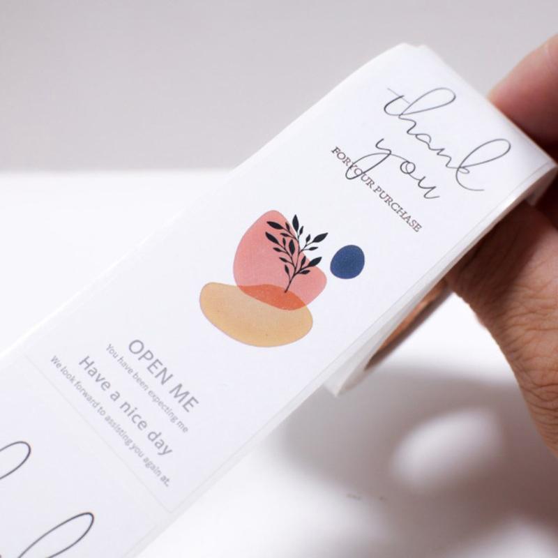 100Pcs/Roll This Package Is Happy To See You Too Stickers Small Business Gift Box Packaging Decor Thank You Sticker Seal Labels