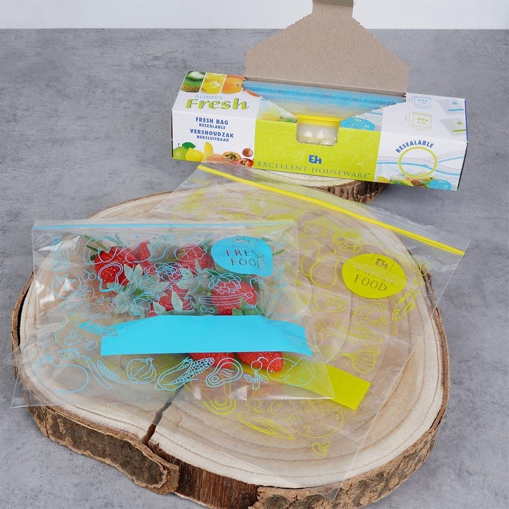 40x Ziplock Bags for Food Storage and Freezing