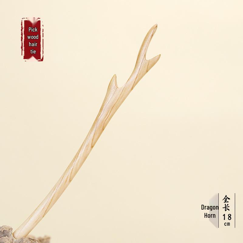 Hochwertige Haarnadel mit chinesischem Knoten aus Pfirsichholz - Neues Frühlingsstil-Haaraccessoire für Damen