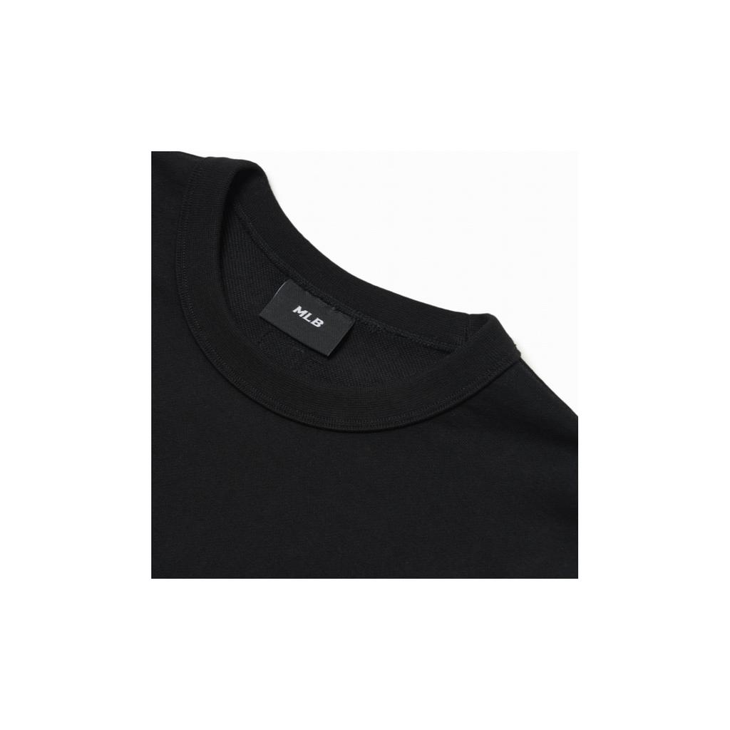 MLB New York Yankees Logo Print Crewneck Sweatshirt Unisex Sweatshirt Black 3AMTM0121-50BKS