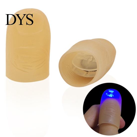 2 Stück LED Leuchtende Finger Daumenspitzen Kuso Streich Magischer Party-Trick Requisiten Kinderspielzeug