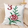 Cute Mahjong Cushion Cover Pillowcase Ultra Soft Skin Friendly Fabric Cloud Like Comfort & Concealed Zipper