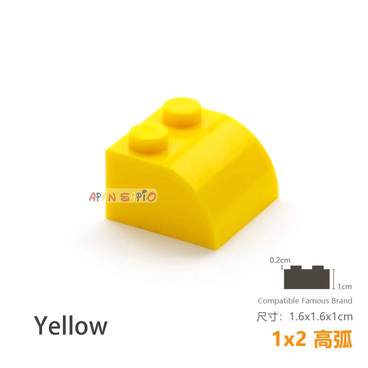 

20pcs/lot DIY Cubes Creating Bricks Radian 1X2 Learning Toy Assemblage Construction Toysets for Kids Dimensions Works with Featuring Brand