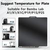 Bambu Smooth PEI Plate P2S X1 X1C A1 P1P P1S Build plates 256x256mm Double Sides Heatbed For Bambulab 3D Printer P2s Accessories