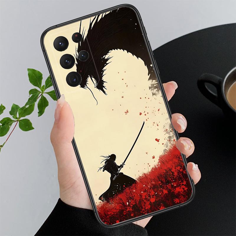 Japanese Samurai Sword Anime Phone Case For Samsung A17 A55 A16 A56 A35 A15 A53 A54 A33 A34 A25 A05S A52 A52S A07 A26 A06