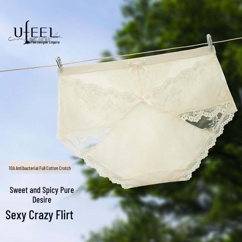 UFEEL Women's French Mesh Lace Panties