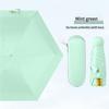 Mini Capsule Umbrella Portable Five Fold Umbrella Sun Rain Dual Use Sunshade Pocket Sun Umbrella Women Anti Sun Anti UV Fold Sma