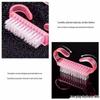 Ox and Goat Horn Nail Cleaning Brush, Translucent Bristles: Hard Dust Remover