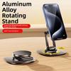 Aluminium Zinc Zinc Alloy Magnetic Mobile Phone Holder Adjustable Phone Stand Desk Lazy Holder  Home Office