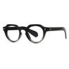 Gradient Grey Round Reading Glasses Women Men Blue Light Blocking Prescription Glasses Retro Small Frame Rice Nail Eyeglasses +2