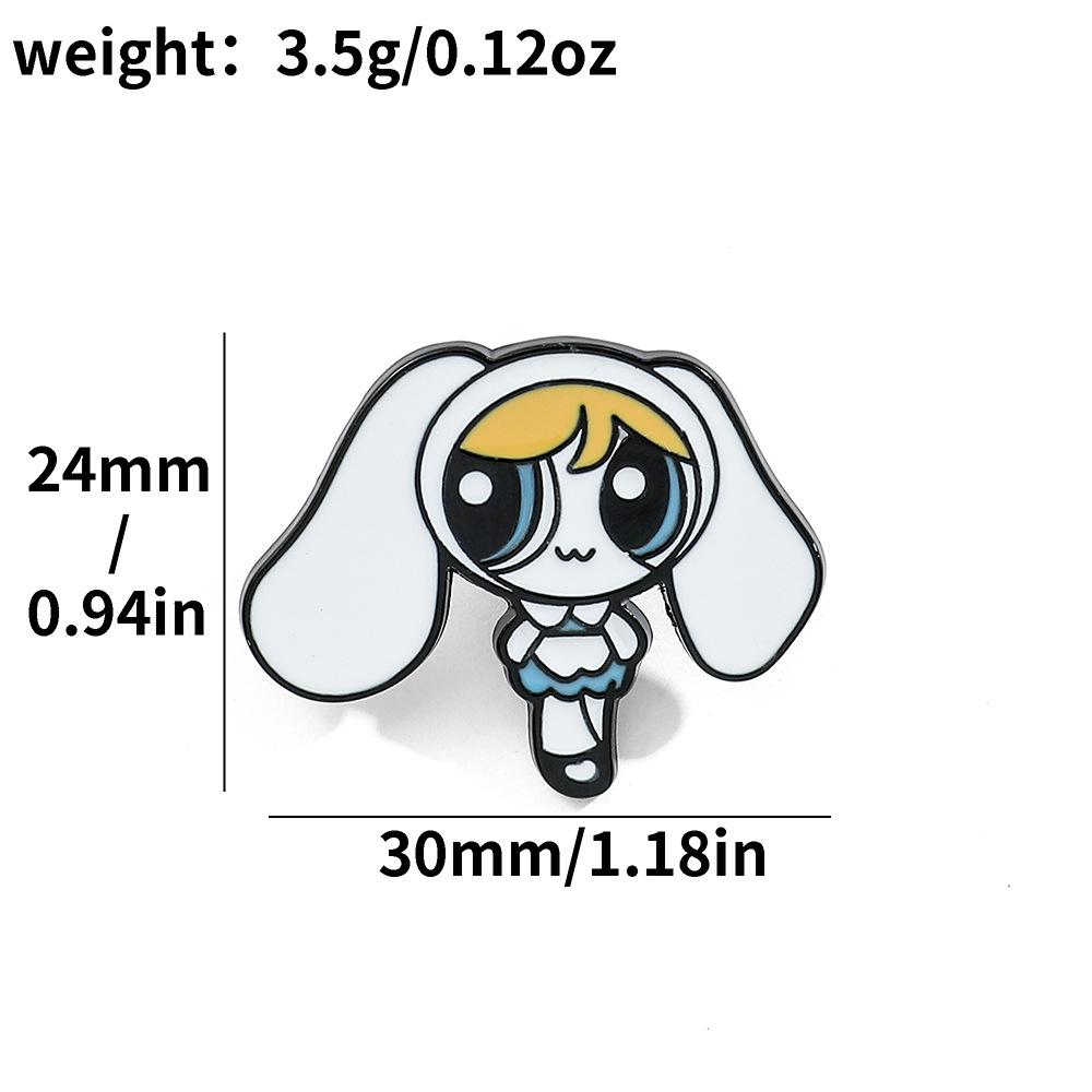 Креативная Личность Летающая Маленькая Девочка-Полицейский Металлический Значок Маленькая Девочка Сплав Капельная Брошь-Булавка