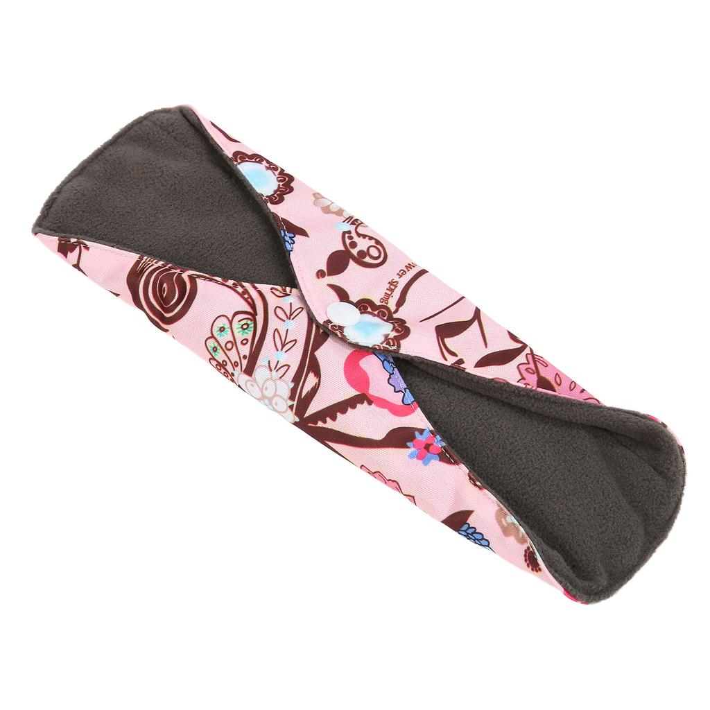2Pcs Bamboo Charcoal Cloth Menstrual Pads Reusable Washable Charcoal Bamboo Mama ClothM15