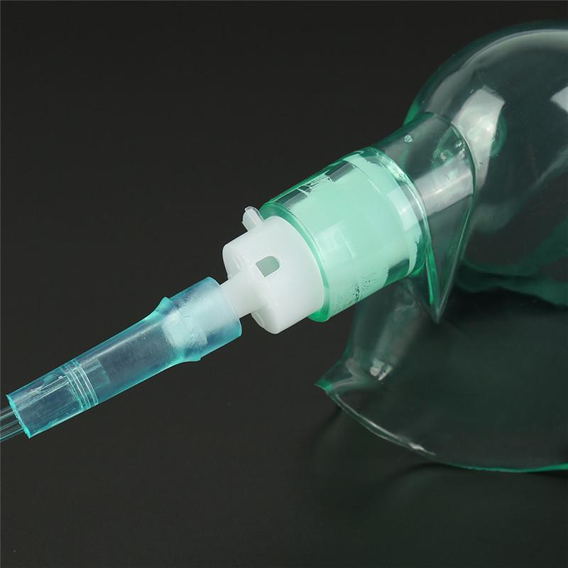 O2 Maske 1* Adults Medical O2 Oxygen Face Mask Medium Concentration w/ 7''Tubing ...