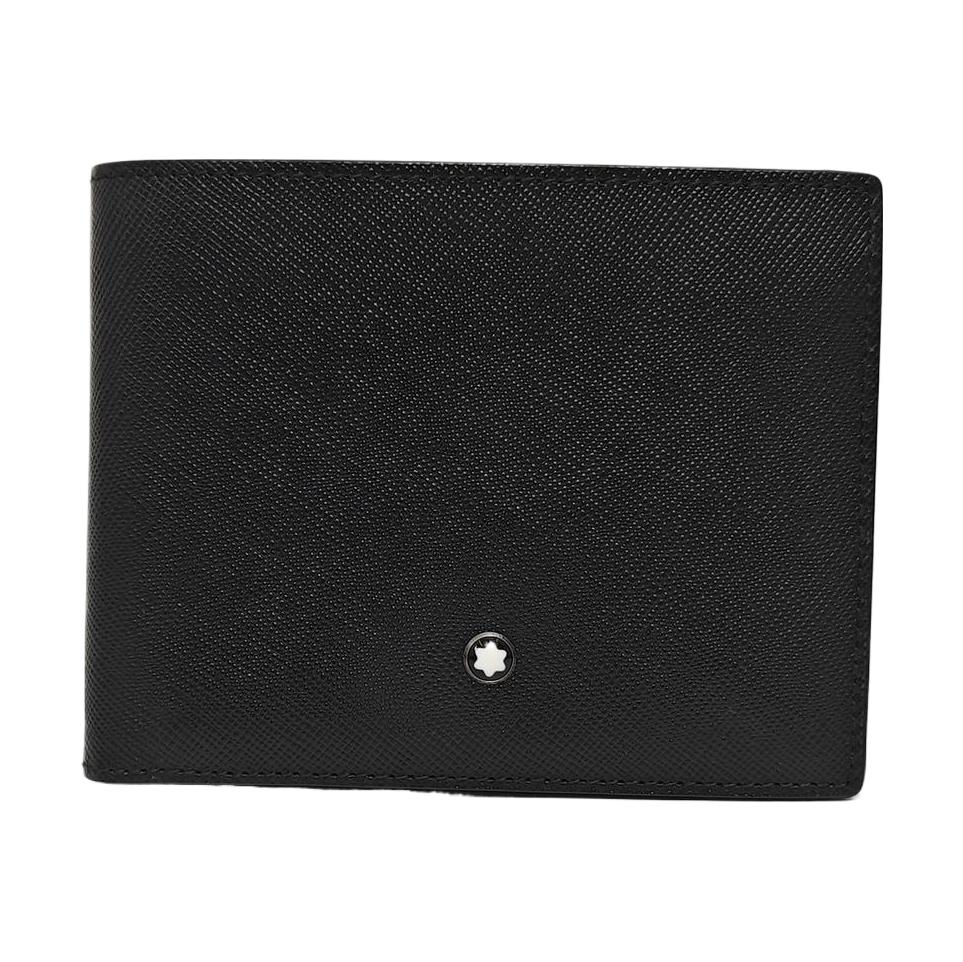 [Pre-Owned] Meisterstück Collection Hexagonal White Star Logo Leather Wallet - Excellent #1K291BG ONE SIZE