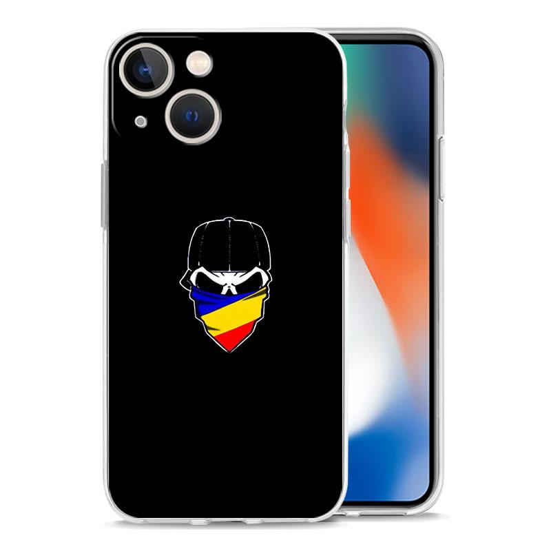 Phone Case For iPhone 17 Air Cases iPhone 16 15 12 13 14 Pro Max SE 7 8 Plus iPhone11 Clear Soft Cover Romania Flag