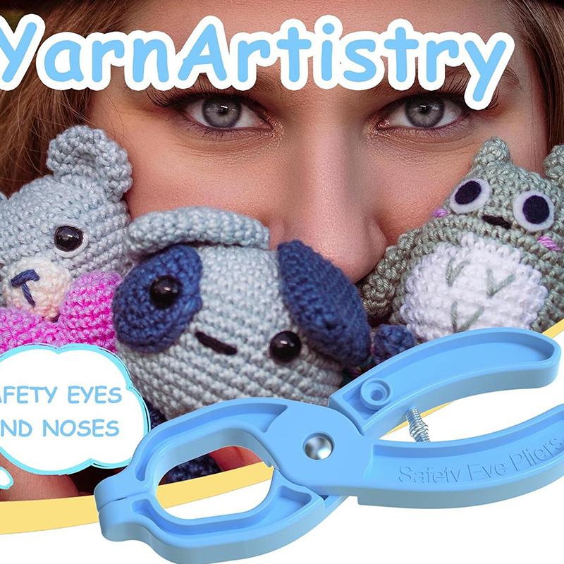 Knitting Crochet Doll Safety Eye Pliers Tool Crocheting Safety Eye Attaching Pliers Animal Eyes Making Supplies Tool