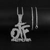 Ice Out Zirkon Höfliche Geste Mittelfinger Halskette Herren Damen Punk Hip Hop Rap Rock Party Schmuck Geschenk