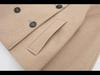 2023 Women's European & American Double-Breasted Wool Stand Collar Jacket