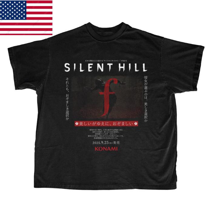 ГОРЯЧАЯ РАСПРОДАЖА Silent Hill F Хоррор Графический Унисекс Унисекс Футболка XL