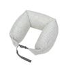 Neck Pillow Neck Support Breathable Stuffable U-Shaped Pillow With Hidden Zipper Adjustable Drawstring Neck Pillow For Travel