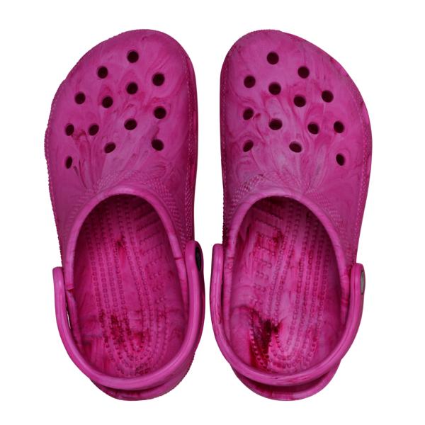 Crocs Dziecięce Klasyczne Klapki Akwarelowe Marmurkowe Dziecięce 211602 7av Sandały Klapki Zibbitz Marmurkowy Wzór
