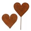 3pcs Heart Garden Stakes Weatherproof Metal Art Iron Stakes for Enhancing Garden Pathway and Outdoor Space Ornament