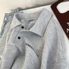 Retro Long Sleeve Casual Polo Sweatshirt for Spring & Autumn - Versatile French Style