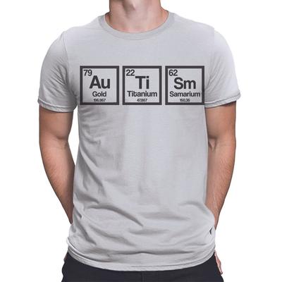 Consapevolezza sull'Autismo Tavola Periodica dell'Autismo Mese dell'Autismo T-shirt Unisex #P1#O#A
