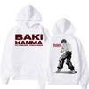 Anime Baki Haman Harajuku Vintage Manga Hoodies Men Women Gym Workout Training Long Sleeve Oversized Fleece Tracksuit