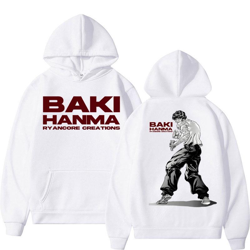 

Anime Baki Haman Harajuku Vintage Manga Hoodies Men Women Gym Workout Training Long Sleeve Oversized Fleece Tracksuit S