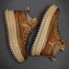 Men's shoes platform casual sports shoes autumn and winter high-top super leather shoes