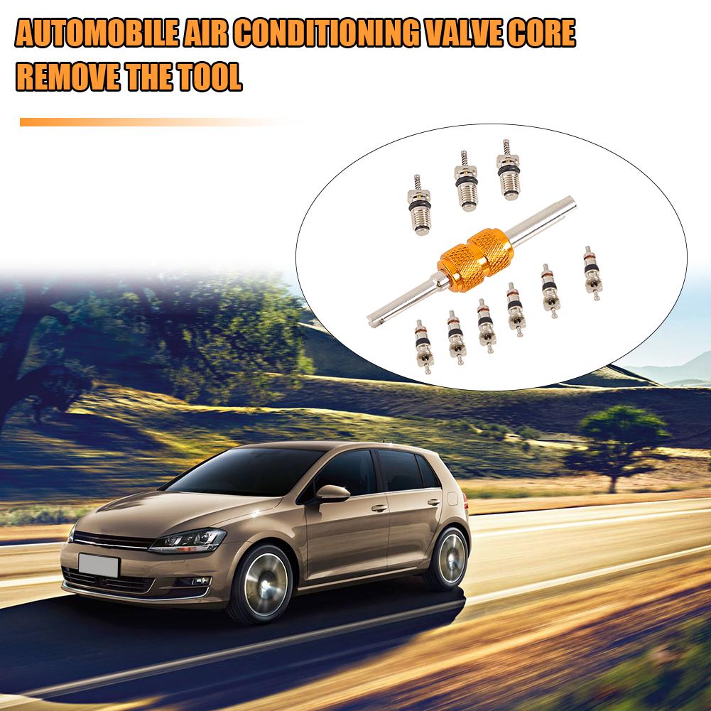 R134A A/C System Service Remover Kit High Impact Auto Refrigerant Valve Core Anti-corrosion Air Conditioning Service Valve Core