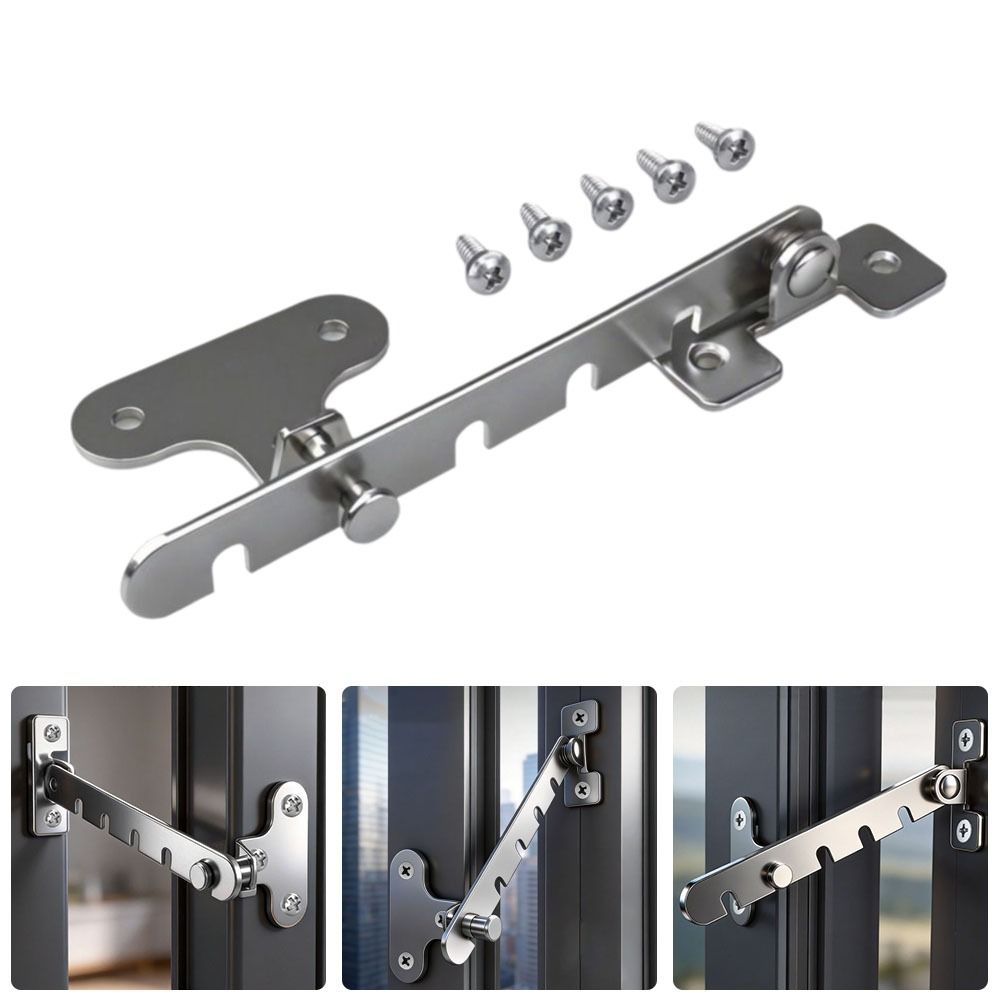 5 Gears Window Limiter Latch Adjustable Ventilation Inner Opening Door Limit