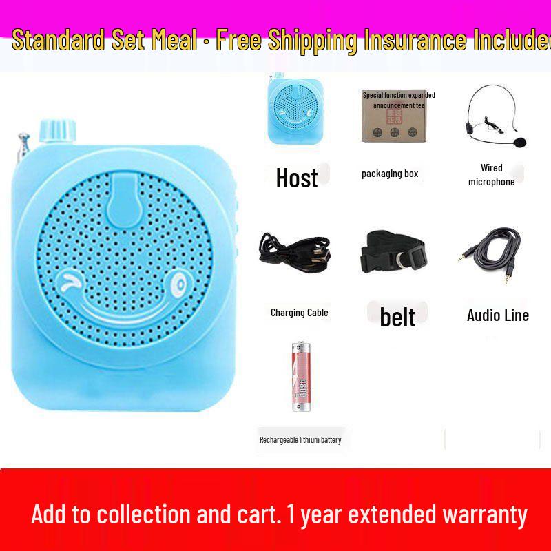 Mini Wireless Little Bee Megaphone: Portable High-Power Speaker for Teachers & Tour Guides