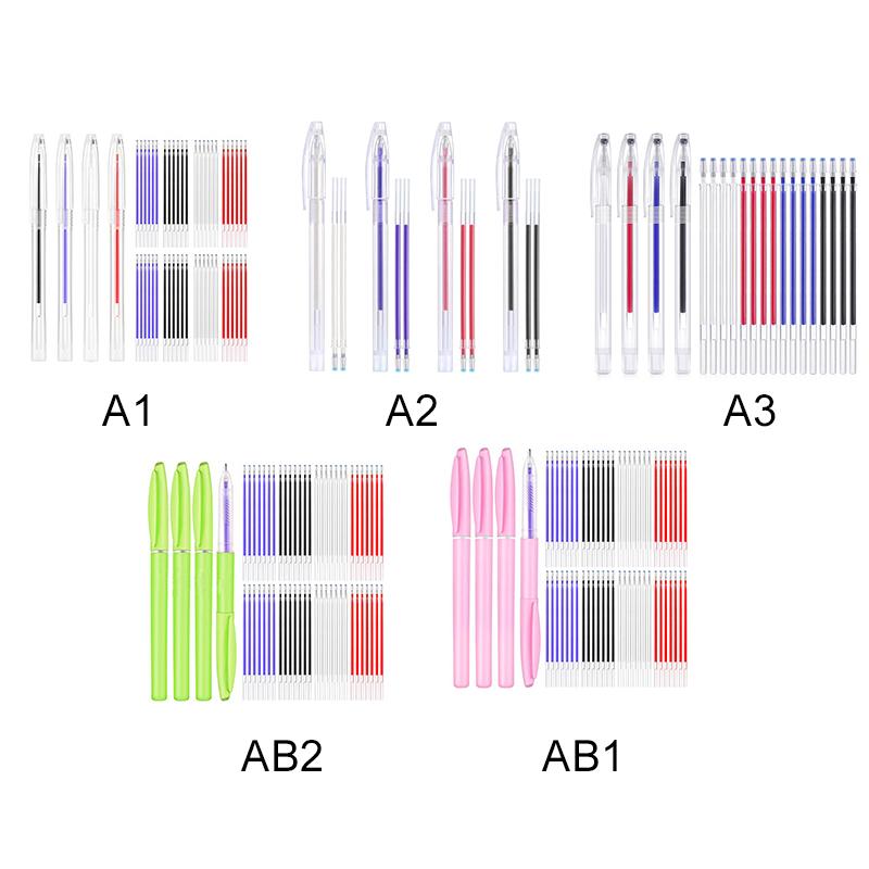 Hitzeauslöschbarer Markierstift Magischer Geheimstift mit Nachfülltinte für Stoff Leder Kleidung Nähen DIY Nähzubehör Basteln