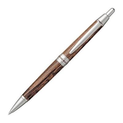 Mitsubishi Pencil Pure Malt Mechanical Pencil 0.5mm Wood Barrel Dark Brown M51025.22 Whiskey Barrel Material Knock-Type Sharp Eraser Included 0.5mm
