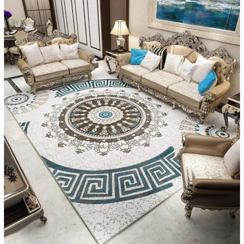 Modern Minimalist Geometric Living Room Carpet Home Bedroom Bedside Carpet Large-area Carpet Mat
