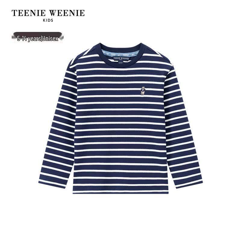 Teenie Weenie Kids Bear Casual Striped Long-Sleeve T-Shirt
