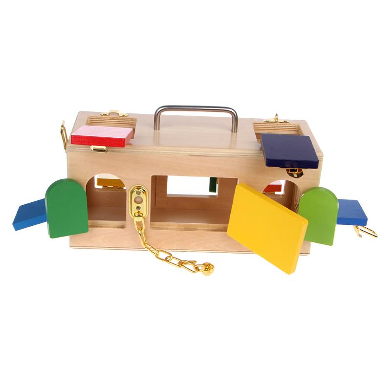 M-HUA Montessori Colorful Lock Box Giocattoli educativi per Bambini in et/à prescolare per Bambini