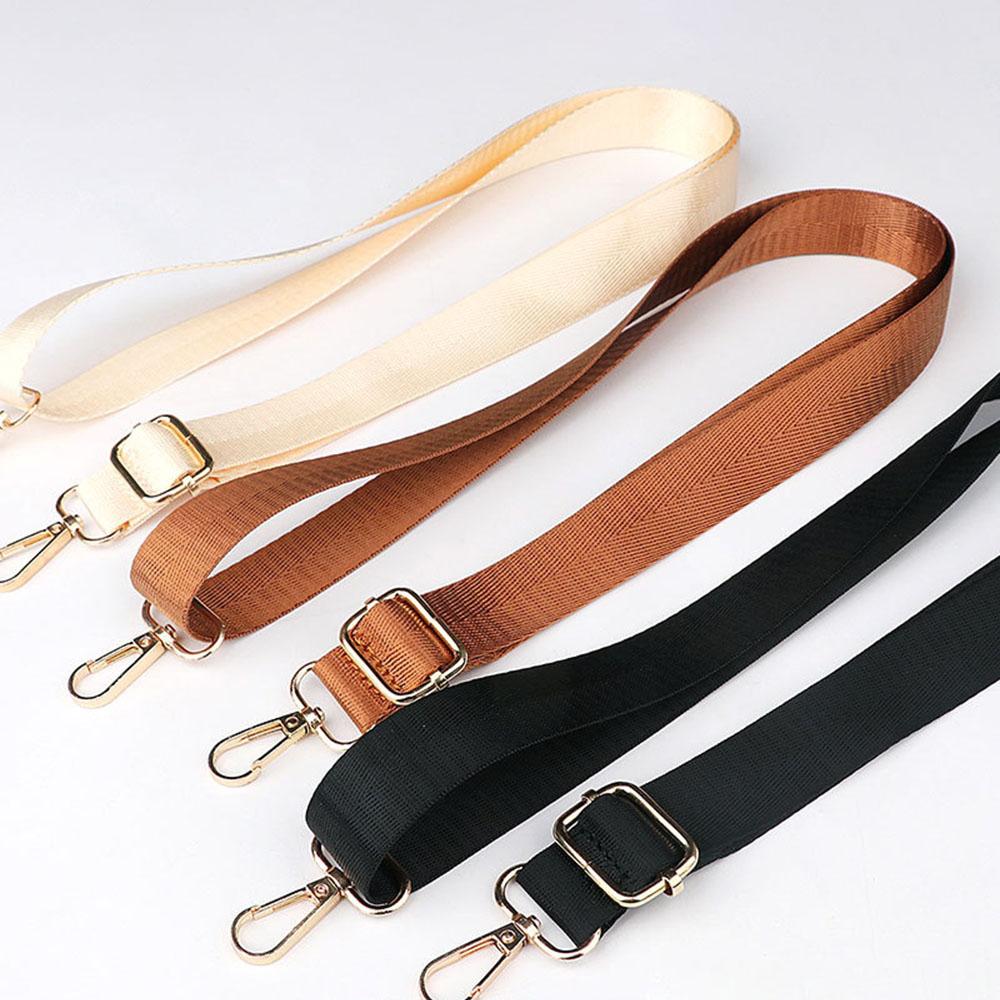 1.3m Adjustable Long Shoulder Bag Strap Nylon Wide Replacement Strap For Woman Messenger Bags Accessories With Lobster Clasp