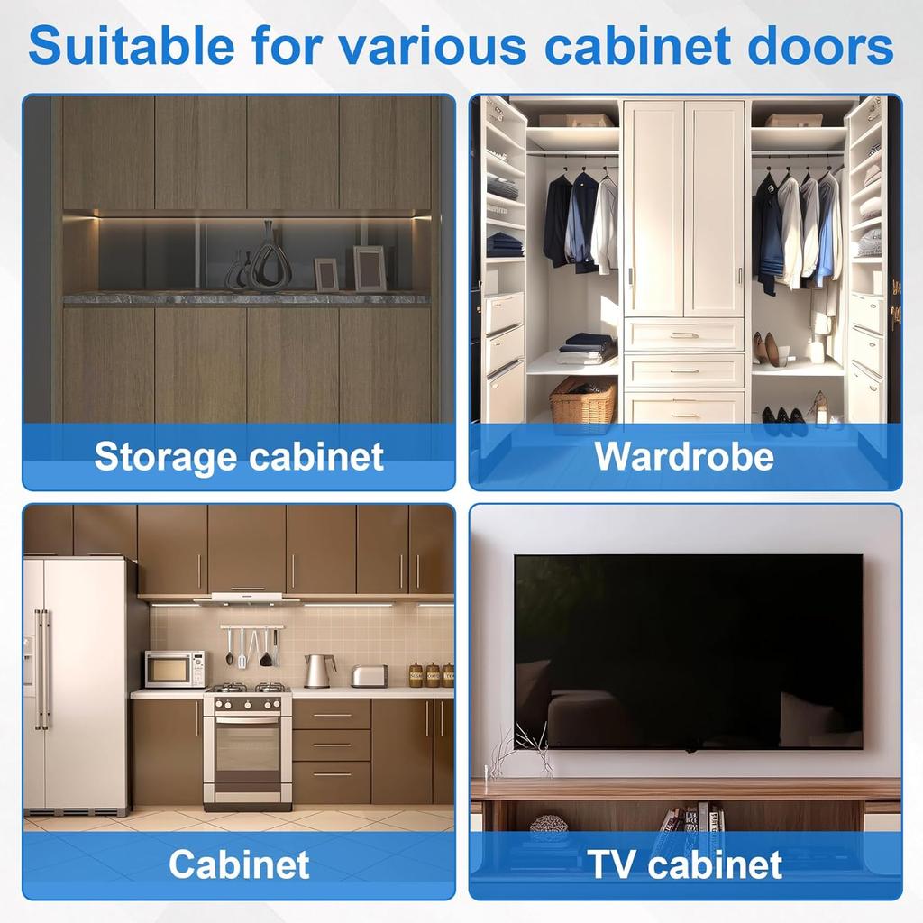 90 Degree Steel Cabinet Hinges No-Drilling Buffer Hinge Kitchen Cabinet Cupboard Hinges DIY Furniture Hardware Tools