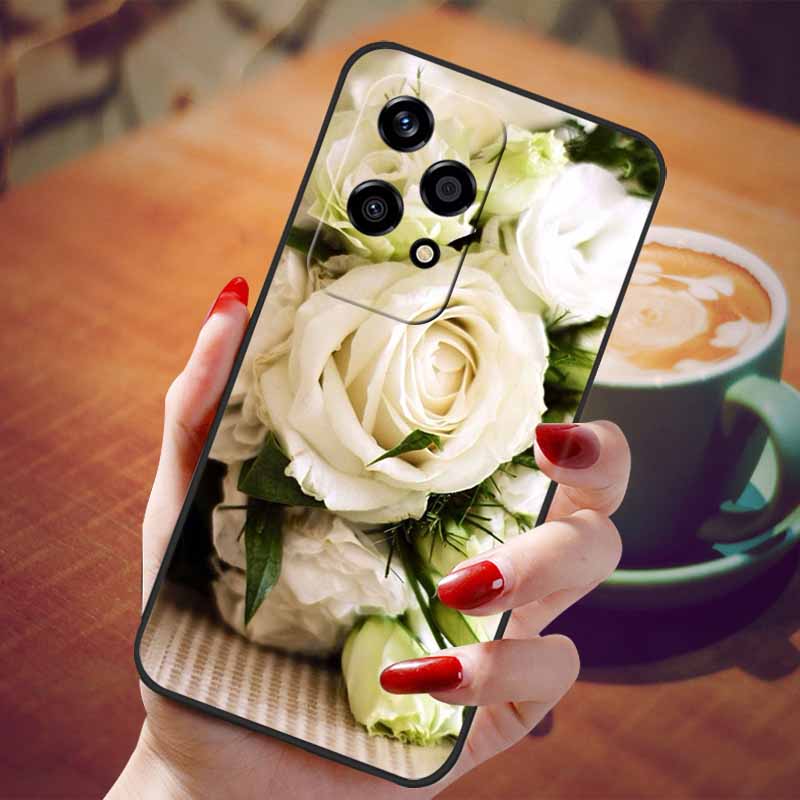 For Honor 200 Lite Case Soft Silicone Fashion Marble TPU Phone Cases for Honor200 Lite 200Lite Cover Capa 6.7'' Shockproof Shell