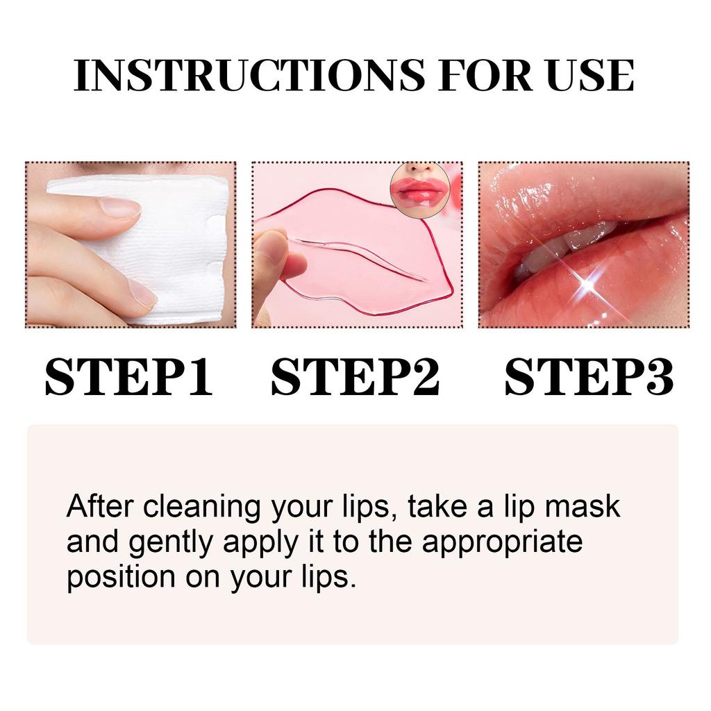 Kollagen-Lippenmaske, feuchtigkeitsspendende Lippenmaske, Peeling abgestorbener Haut, Lippenfalten, Lippenmaskenpflaster, 10 ml