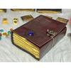 Book of Shadows Vintage Leather Journal  Grimoire Journal with Handmade Deckle Edge Paper Gifts for Men and Women
