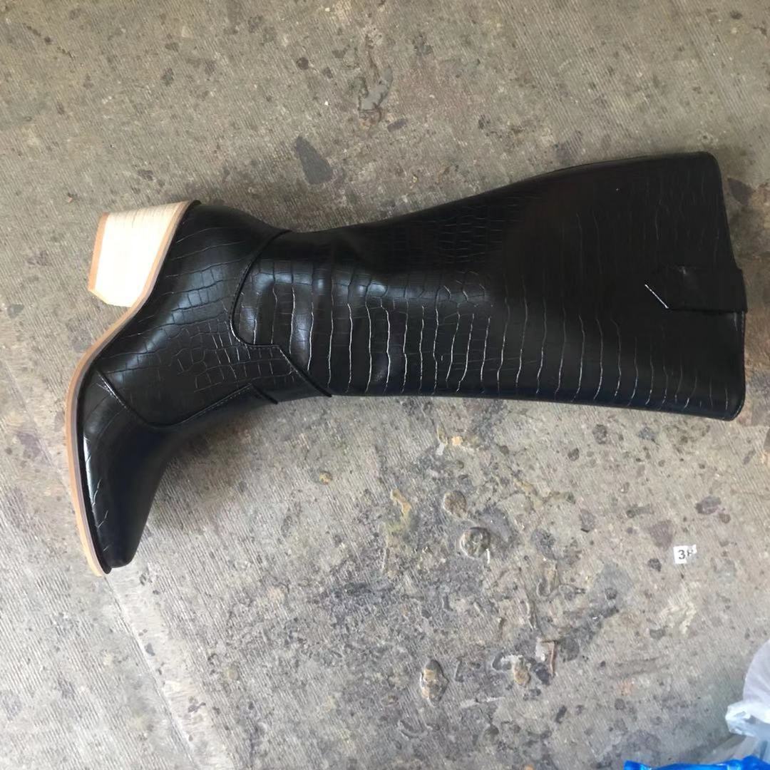 

Size 35-43 Women s Leather Boots Tall Fashion Boots Women s Boots 35 чёрный