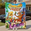 1PC Scooby-Doo Mexico Outdoor Flannel Blanket Soft Plush Decor for Picnics, camping,Bedroom, Playroom, Office1168A