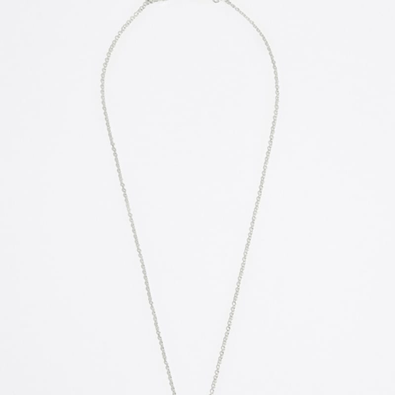 BIMBA Y LOLA [24FW] BIMBA Y LOLA Silver Logo Small Heart Pink Necklace B246AIU011SIF