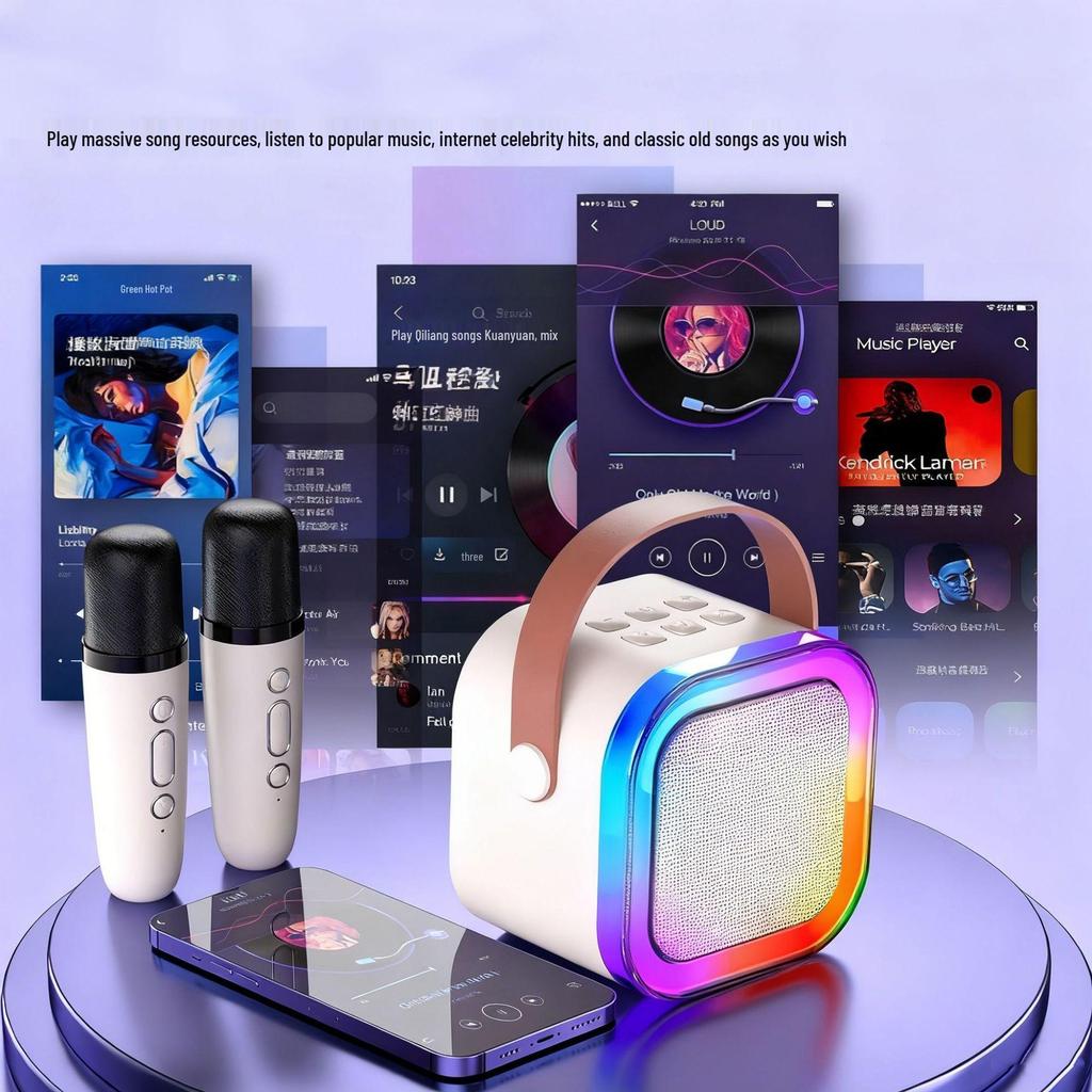 K12 Portable All-in-One Bluetooth Speaker for Singing
