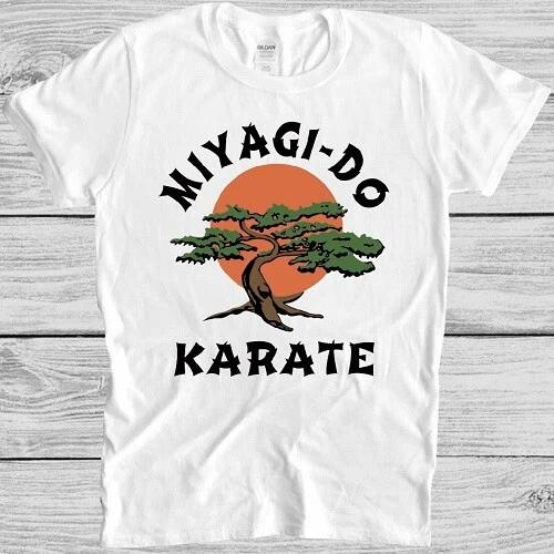 Футболка Miyagi-Do Karate Kid Пародия на Cobra Kai Боевые искусства Бонсай Солнце Футболка M356 L